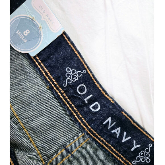 Old Navy NWT denim mini jeans skirt 8 dark wash blue - Picture 6 of 13